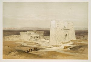 Templo de Edfu, antigua Apollinopolis, Alto Egipto, de Egipto y Nubia, Vol.1